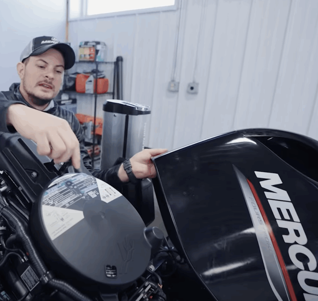 Getting to know your Outboard Motor 24 Mecury Outboard Fluid Change Points